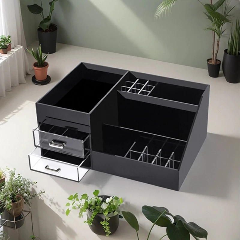 Luxury Skincare Box - Organizador de vaidade acrílico luxuoso bandeja