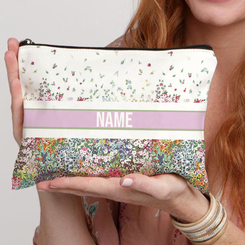 Luxury Skincare And Makeup Brands - Nome personalizado Saco cosmético para mulheres,