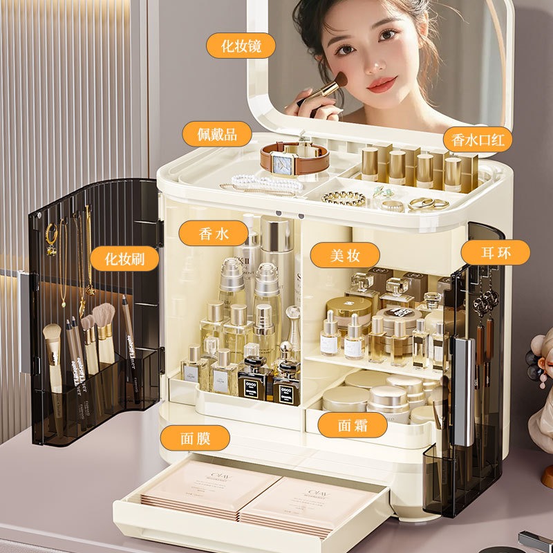 Caixa de armazenamento de cosm - High Luxury Skincare avaliação e preço