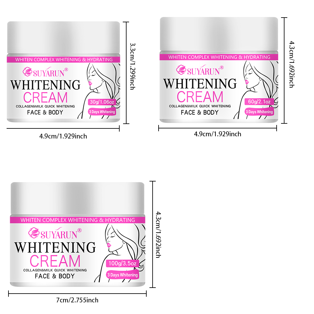 SUYARUN Presente de Natal Crem - Skincare Luxury Whitening avaliação e preço