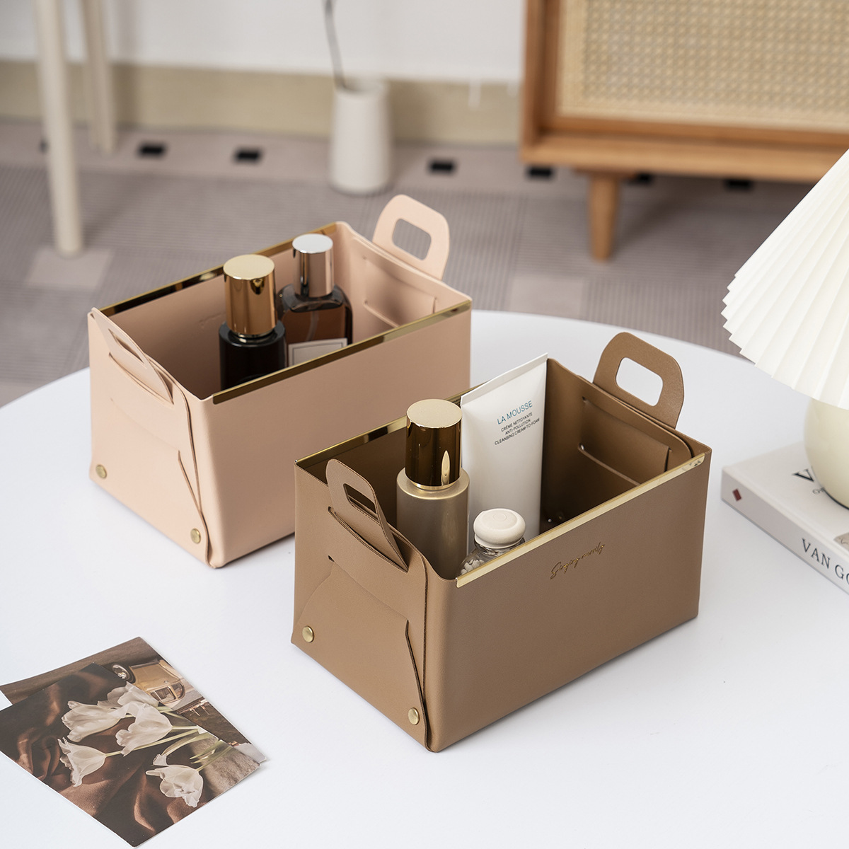 Caixa de armazenamento de cour - Luxury Skincare Box avaliação e preço