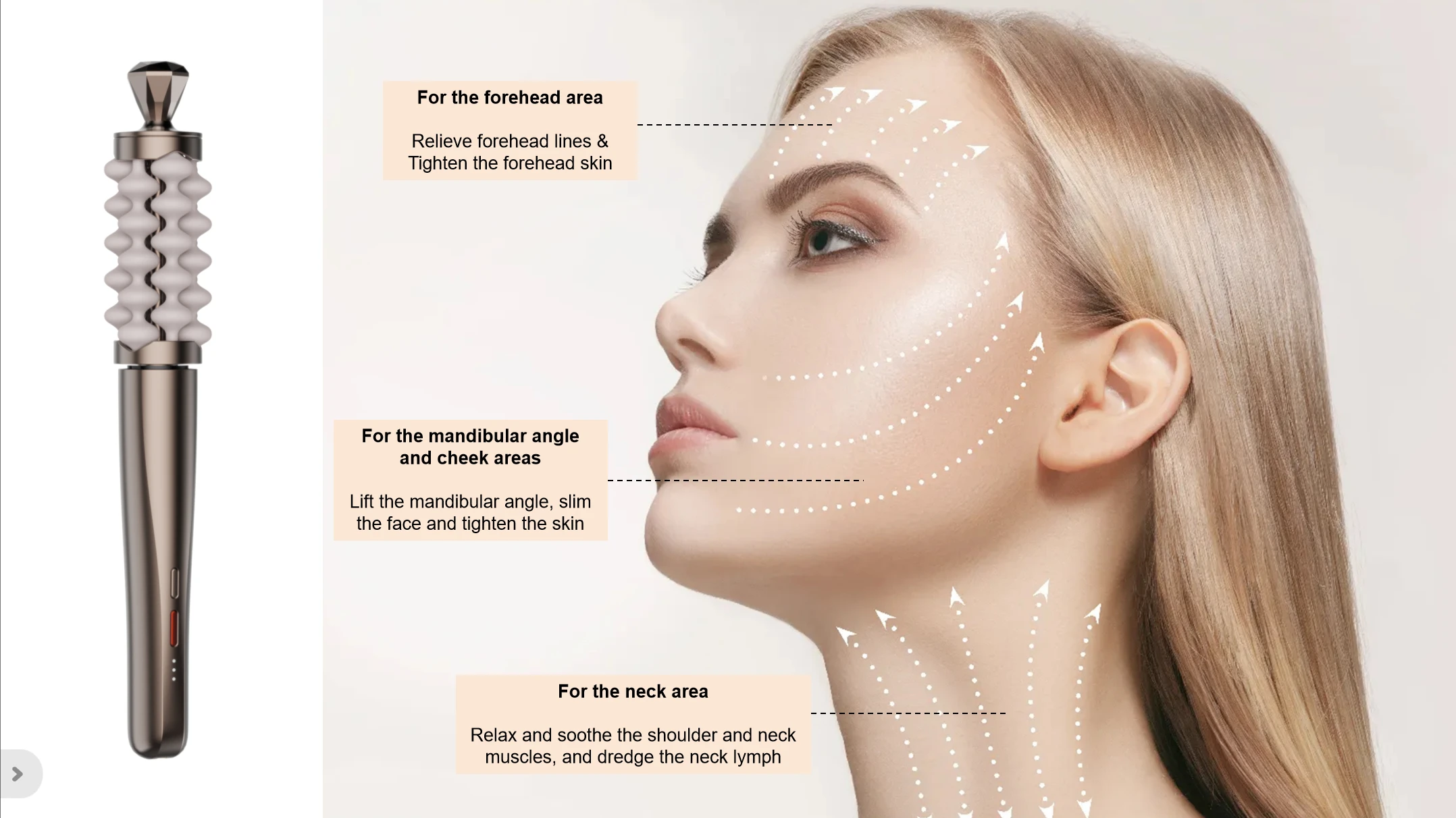Nova Varinha de Massagem Facia - Luxury Skincare Anti Aging avaliação e preço